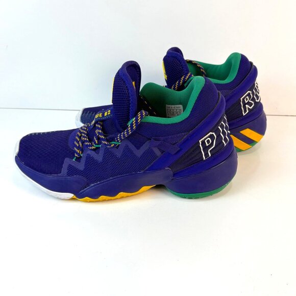 Adidas Issue #2 D.O.N. Basketball Shoes Purple/Yellow Mens Size 6.5 - Picture 1 of 8